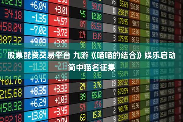 股票配资交易平台 九游《喵喵的结合》娱乐启动简中猫名征集